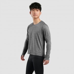 Grey Ultimate Direction Cirriform Long Sleeve Tee | SYWP-14579