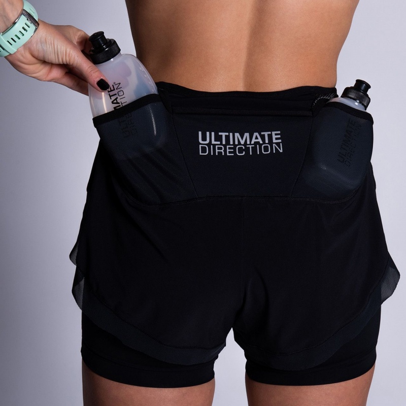 Black Ultimate Direction Hydro Short - 2019 | IKMG-06584