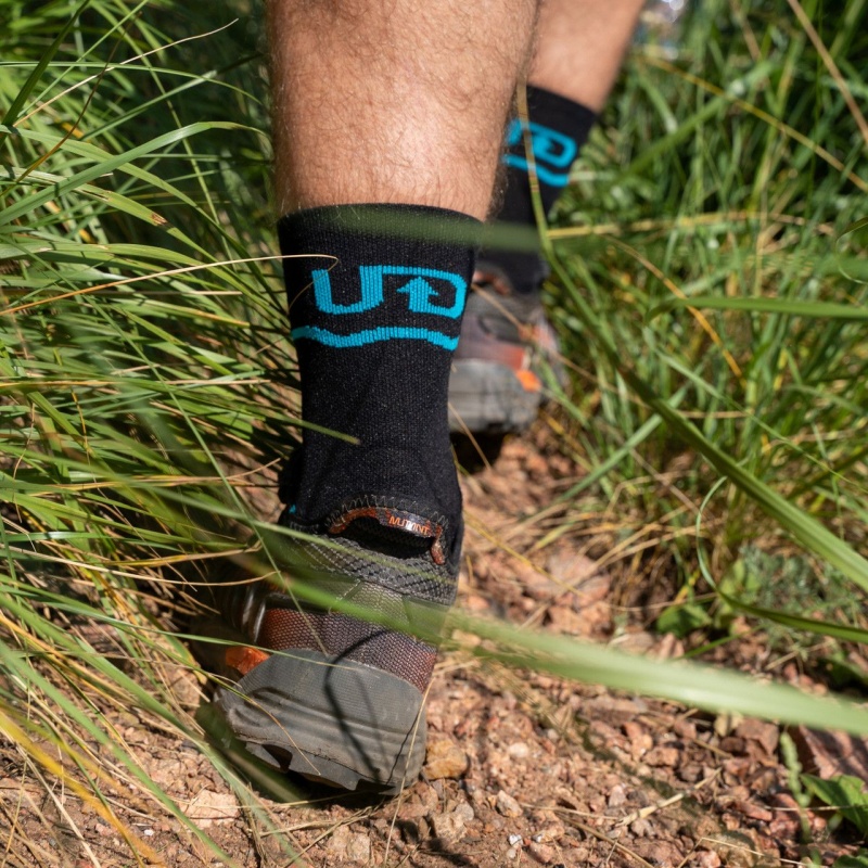 Black Ultimate Direction UD Micro Crew Sock | SRPA-72138