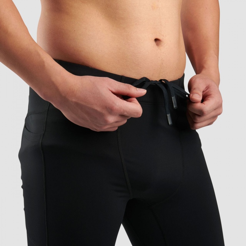 Black Ultimate Direction Velum Running Tights | EVWZ-10293