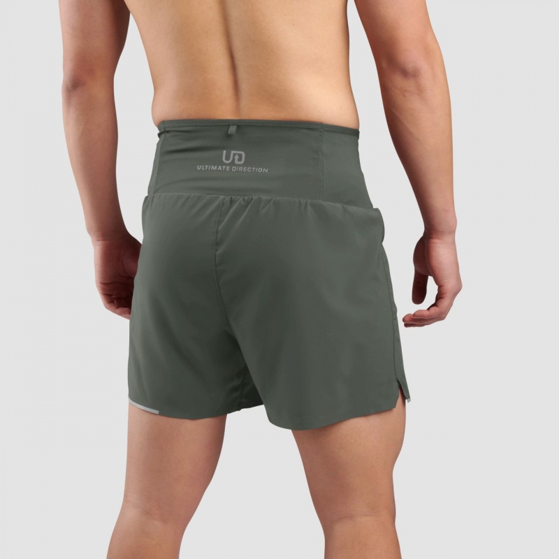 Dark Camo Green Ultimate Direction Velum Short | EXLK-27053