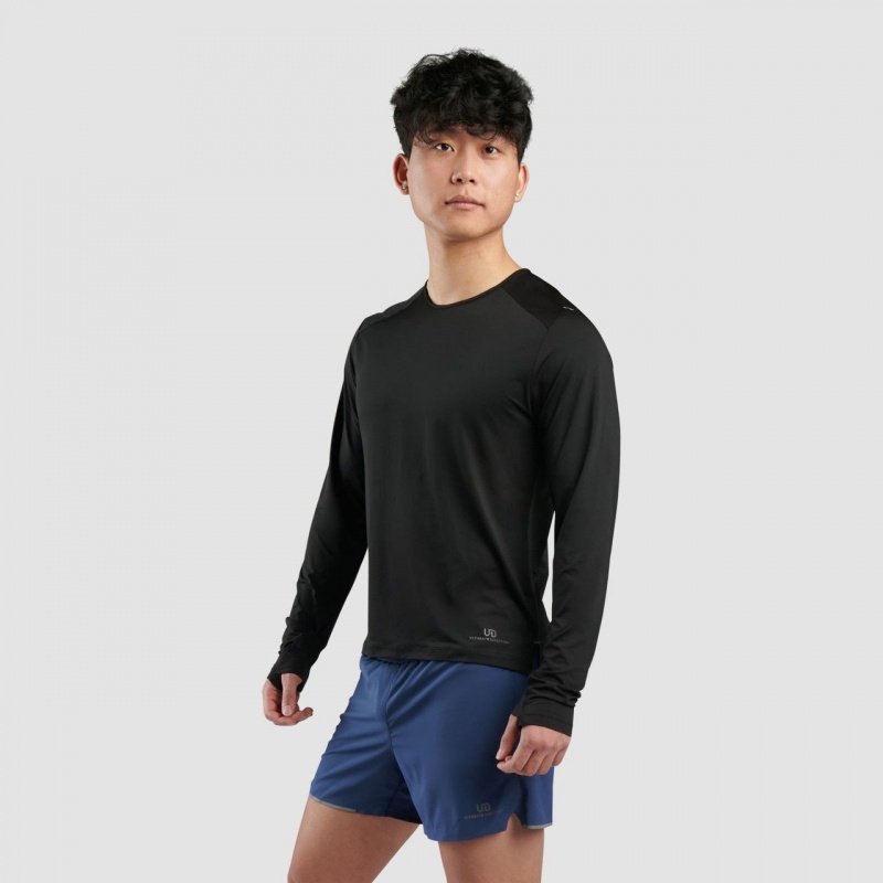 Grey Ultimate Direction Cirriform Long Sleeve Tee | SYWP-14579