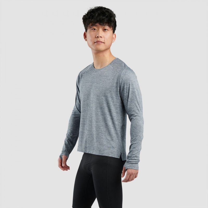 Grey Ultimate Direction Cirriform Long Sleeve Tee | SYWP-14579