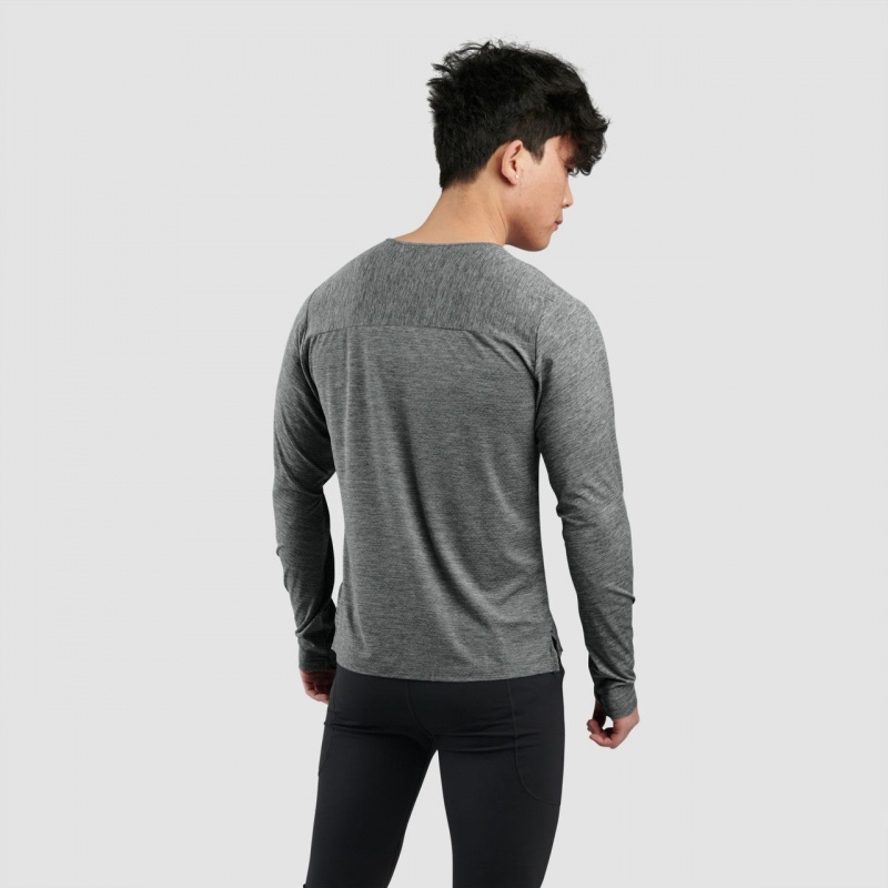 Grey Ultimate Direction Cirriform Long Sleeve Tee | SYWP-14579