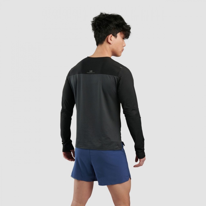 Grey Ultimate Direction Cirriform Long Sleeve Tee | SYWP-14579