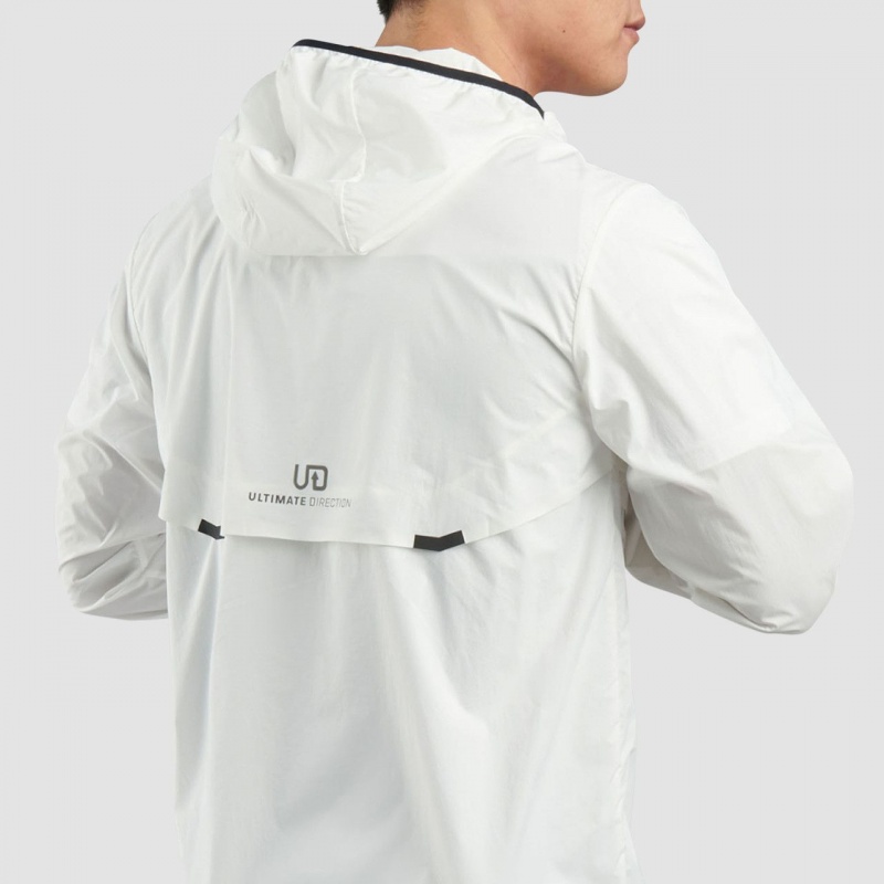 White Ultimate Direction Aerolight Wind Jacket | KZFS-89076