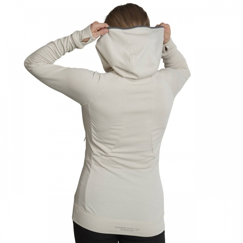 White Ultimate Direction Ultra Hoodie | JRDV-56071